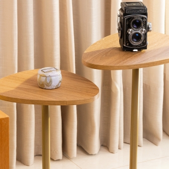 Mesa de Canto Orgânica - Conjunto 2 Mesas