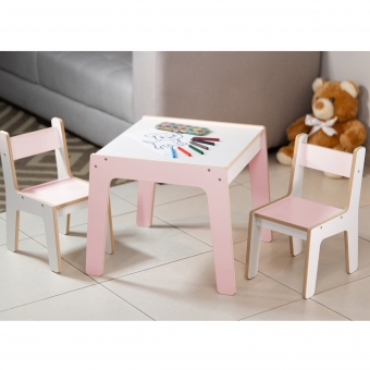 Mesa Infantil MDF (Kit 1 Mesa + Cadeiras)