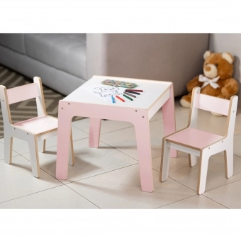 Mesa Infantil MDF (Kit 1 Mesa + Cadeiras)