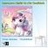 Mesa Infantil MDF Reino Unicórnio (Kit 1 Mesa + Cadeiras) - Branco (1 Cadeira)