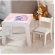 Mesa Infantil MDF Unicórnio (Kit 1 Mesa + Cadeiras) - Branco (1 Cadeira)