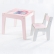Mesa Infantil MDF Unicórnio (Kit 1 Mesa + Cadeiras) - Branco / Rosa (1 Cadeira)