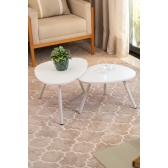 Mesa de Centro Orgânica - Branco