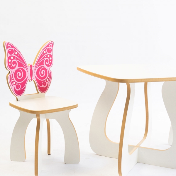 Mesa Infantil Borboleta - Mesa + 1 Cadeira