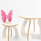 Mesa Infantil Borboleta - Mesa + 1 Cadeira