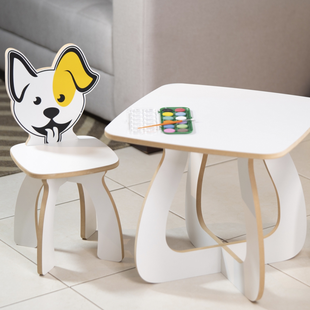 Mesa Infantil Puppies - Mesa + 1 Cadeira