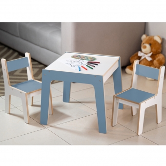 Mesa Infantil MDF (Kit 1 Mesa + Cadeiras)