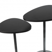 Mesa de Canto Orgânica - Conjunto 2 Mesas - Preto