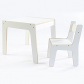 Mesa Infantil MDF (Kit 1 Mesa + Cadeiras) - Branco (1 Cadeira)