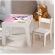 Mesa Infantil MDF Reino Unicórnio (Kit 1 Mesa + Cadeiras) - Branco (1 Cadeira)